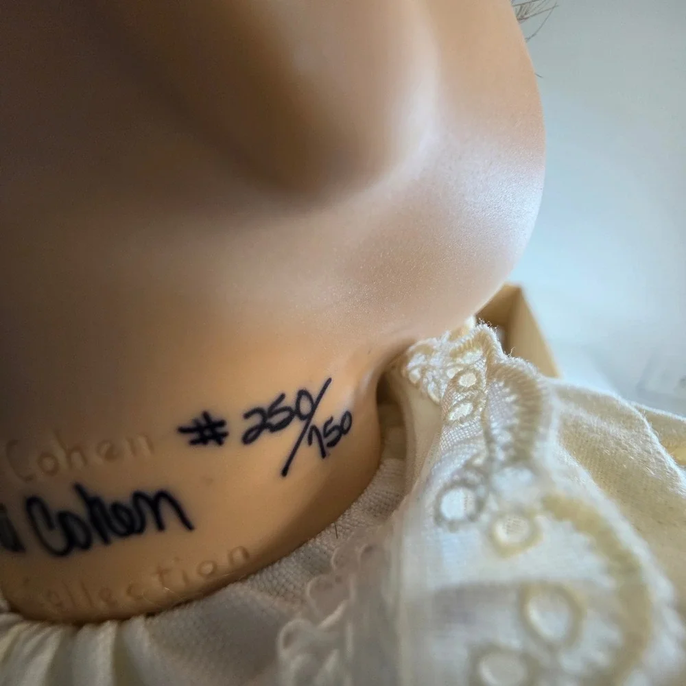 Lloyd Middleton Royal Vienna Collection Miranda Crying Porcelain Doll White Lace